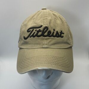 Titleist golf hat featuring an embroidered Mickey Mouse golfing graphic